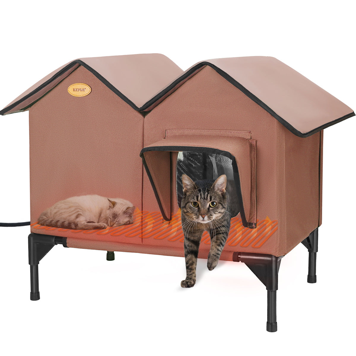Heated Cat House for Outside, Large for 2~3 Cats (Version 1.0)