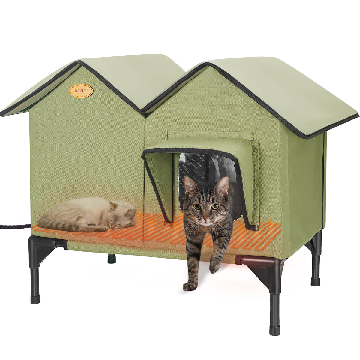 Heated Cat House for Outside, Large for 2~3 Cats (Version 1.0)