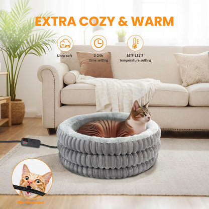 Indoor Heated Cat Bed 20 Inches