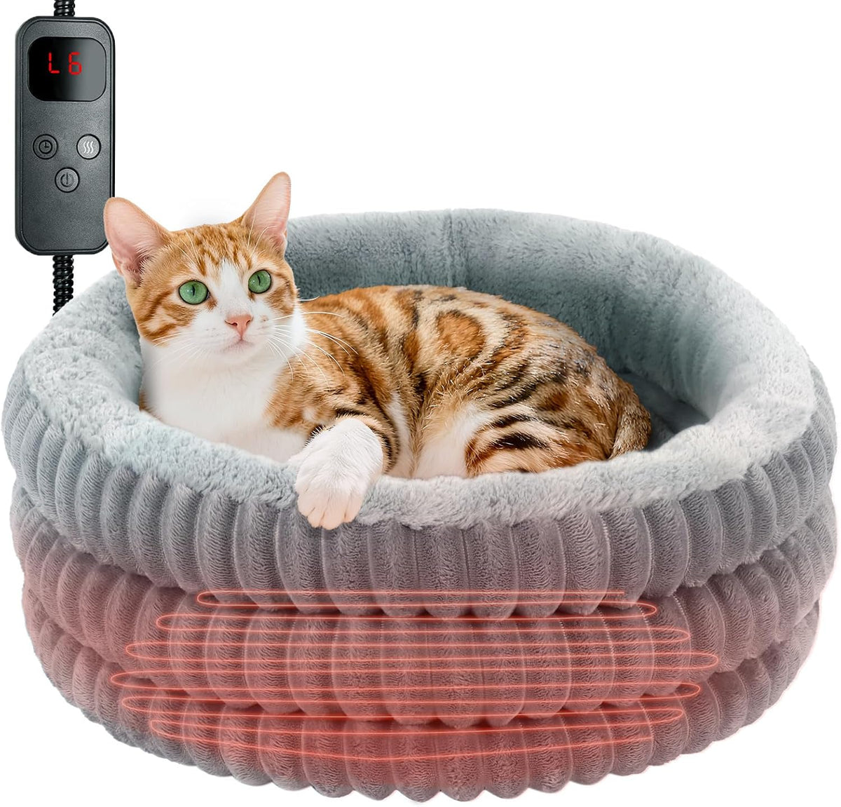 Indoor Heated Cat Bed 20 Inches