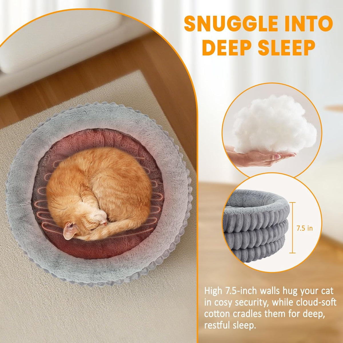 Indoor Heated Cat Bed 20 Inches