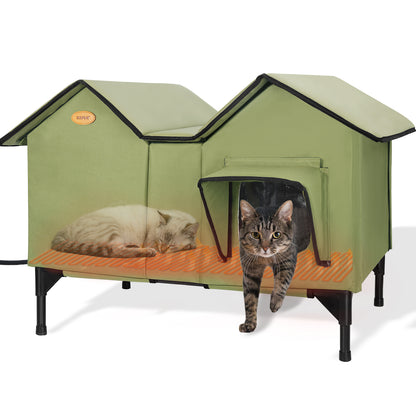 Heated Cat House for Outside, Large for 2~3 Cats (Version 1.0)