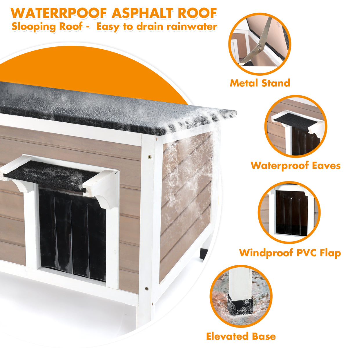 Wooden Heated Cat House